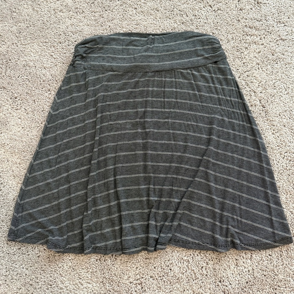 Gray Striped Women's Skirt